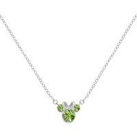 Disney Women's N905424SAUGL-16-PH Minnie Necklace in Silver