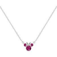 Disney Women's N905424SOCTL-16-PH Minnie Necklace in Silver