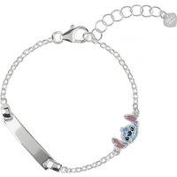 Disney Women's BS00099SL-47-PH Lilo & Stitch Bracelet in Silver