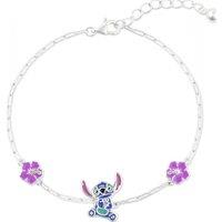 Disney Women's B902414SL-65-PH Lilo & Stitch Bracelet in Silver