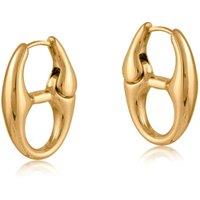 BIG METAL LONDON Women's SURPRISE ANCHOR CHAIN EARRINGS in Gold | Size: 2 cm