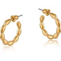BIG METAL LONDON Women's LAYLA DOTTED HOOP EARRINGS in Gold | Size: 2 cm