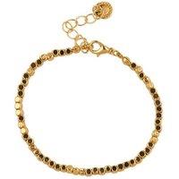 BIG METAL LONDON Women's LARA BEADED BRACELET in Gold | Size: 16 cm