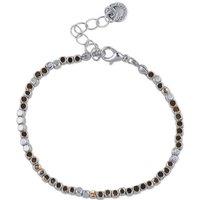 BIG METAL LONDON Women's LARA BEADED BRACELET in Silver | Size: 16 cm