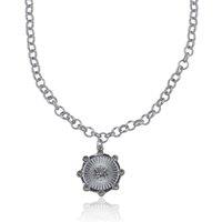 BIG METAL LONDON Women's ETOILE CHARM NECKLACE in Silver | Size: 18 cm