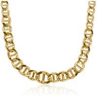 BIG METAL LONDON Women's SURPRISE ANCHOR STATEMENT CHAIN NECKLACE in Gold | Size: 16 cm