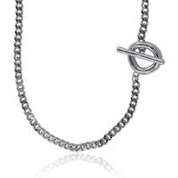 BIG METAL LONDON Women's ORIANNE STATEMENT CHAIN CHOKER in Silver | Size: 16 cm