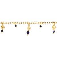 BIG METAL LONDON Women's LOLA STAINLESS STEEL BRACELET in Blue | Size: 16 cm