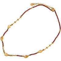 BIG METAL LONDON Women's LIVIA STAINLESS STEEL NECKLACE in Red | Size: 40 cm