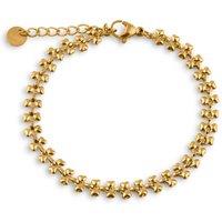 BIG METAL LONDON Women's DAPHNE STAINLESS STEEL BRACELET in Gold | Size: 16 cm