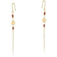 BIG METAL LONDON Women's SAM STAINLESS STEEL EARRINGS in Red | Size: 6 cm
