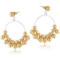 BIG METAL LONDON Women's MARGOT STATEMENT DROP EARRINGS in Gold | Size: 4 cm