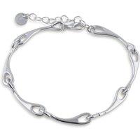 BIG METAL LONDON Women's MIRABELLE ROSE THORN BRACELET in Silver | Size: 19 cm