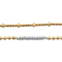 BIG METAL LONDON Women's ARIS SET OF BRACELETS in White | Size: 17 cm