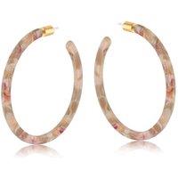 BIG METAL LONDON Women's SYLVIA RESIN SKINNY EARRINGS in Pink | Size: 5 cm