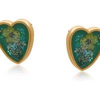 BIG METAL LONDON Women's MARIA WILDFLOWER STUD EARRINGS in Gold | Size: 2 cm