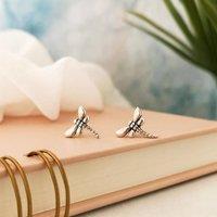 Orsa May Women's Sterling Silver Dragonfly Stud Earrings