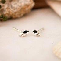 Orsa May Women's Sterling Silver Conch Shell Stud Earrings