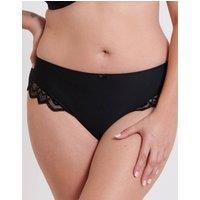 Flirtelle Women's Emilie Deco Classic Brief Knickers in Black | Size: Small