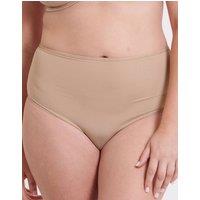Flirtelle Women's Everyday Full Brief Knickers Lingerie in Beige | Size: S/M
