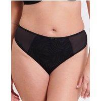 Flirtelle Women's Isla Brazilian Brief Knickers Lingerie in Black | Size: XL