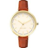 Nine West Women's NW-2554CHHY 34mm Quartz Watch in Brown