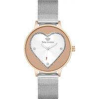 Juicy Couture Women's JC1241SVRT 38mm Quartz Watch in Silver
