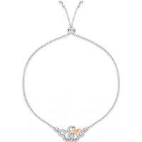 Disney Women's B902055TZWL-PH Mickey & Minnie Bracelet in Silver