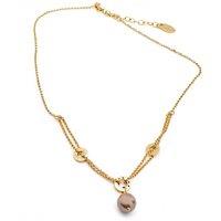 Folli Follie Women's 3N7S063YB Necklace in Gold