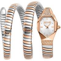 Just Cavalli Women's Ambra Two Tones Rose Gold Silver Snake Watch