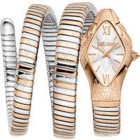 Just Cavalli Women's Snake Two Tone Silver & Rose Gold Stainless Steel Watch
