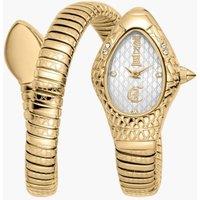 Just Cavalli Women's Snake Gold Color Silver Dial Gold Color Stainless Steel Watch