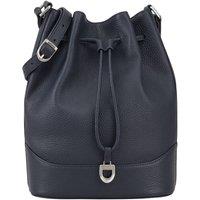 Dents Women's Somerset Leather Cross Body Bag in Navy