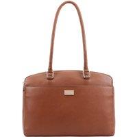 Paul Costelloe Women's Marina Leather Shoulder Bag in Brown