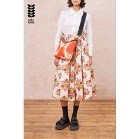 Orla Kiely Women's Lightweight Crossbody Bag in Bold Pear Print with Adjustable Strap in Red