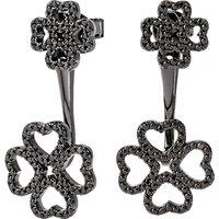 Folli Follie Women's 3E17S032KK Pair Of Earrings in Black