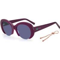 M Missoni Women's MMI-0071-S-B3V Round/Oval Sunglasses in Purple