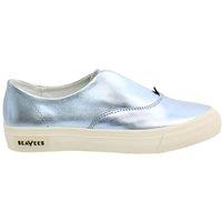 Seavees Women's Sunset Strip Slip-On Blue Smooth Leather Shoes | Size: 5