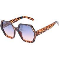 Skechers Women's SE6223-5752W Geometric/Octagonal Sunglasses in Blue