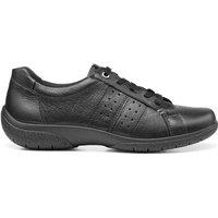 Hotter Women's Wide Fit 'Fearne II' Lace Up Shoes in Black | Size: 4