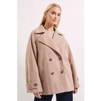 Wallis Women's Principles by Double Breasted Collar Coat in Camel | Size: 20