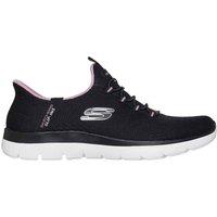 Skechers Women's Summits - Mesh Bungee Slip-Ins Black /Mauve | Size: 7