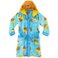 Hey Duggee Boy's All Over Print Dressing Gown in Blue | Size: 3-4 Years