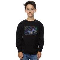 DC Comics Boy's Batman TV Series Mean Cape Sweatshirt in Black | Size: 5-6 Years