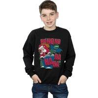 DC Comics Boy's Batman & Joker Ha Ha Ha Ho Ho Ho Sweatshirt in Black | Size: 12-13 Years