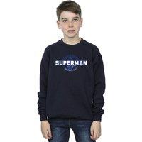 DC Comics Boy's Superman Out Of This World Sweatshirt in Navy | Size: 12-13 Years