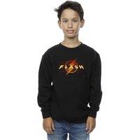 DC Comics Boy's The Flash Red Lightning Sweatshirt in Black | Size: 3-4 Years