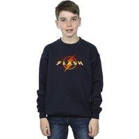 DC Comics Boy's The Flash Red Lightning Sweatshirt in Navy | Size: 3-4 Years