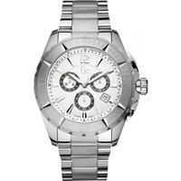 Gc Men's X53001G1S 46mm Quartz Watch in Silver