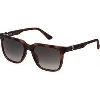 Police Men's SPLN34-540878 Square/Rectangle Sunglasses in Brown